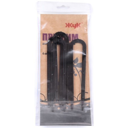 Набор прижимов (4шт) магистрального шланга для капельного полива Жук 330160-00 Набор прижимов (4шт) магистрального шланга для капельного полива Жук 330160-00