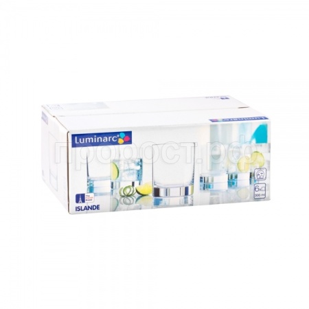 Набор стаканов "ИСЛАНДИЯ" 6шт 300мл низкие