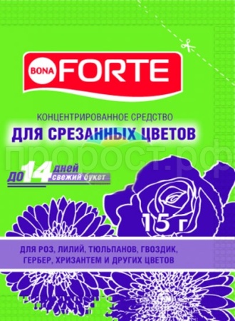 Бона Форте Средство 15г для срезанных цветов пакет 72шт
