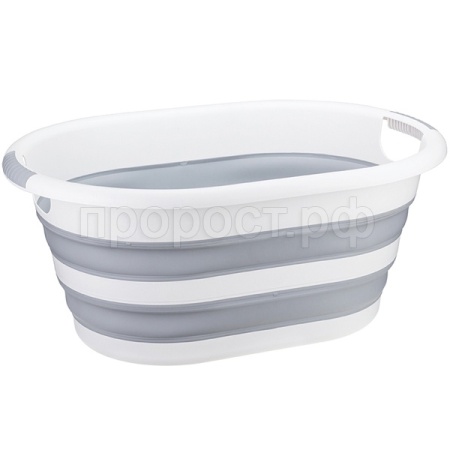 Таз ФЛЕКС 17,5л овал складной смоки М2520 /5шт/М-пласт 