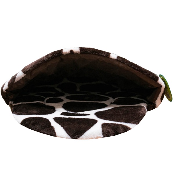 Лежак тапок стеганый поролоновый  принт САФАРИ ЖИРАФ 52*46*20см/DONBARON