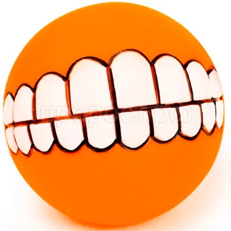 Игрушка с Мяч улыбашка 7см ИС-42 оранжевый