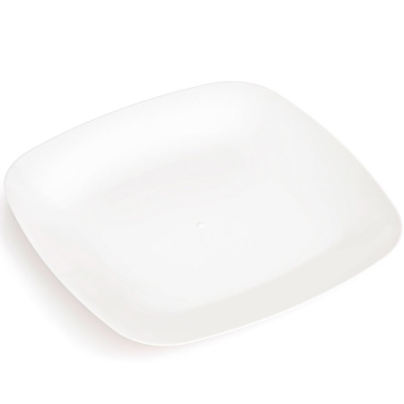 Тарелка Квадро плоская белый М8043 /25шт/ Альтерн