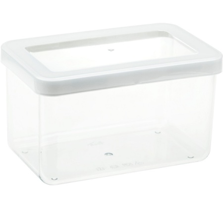 Емкость д/сыпуч. прод. 1,1л СТЕП белый М1296 /12шт/М-пласт 