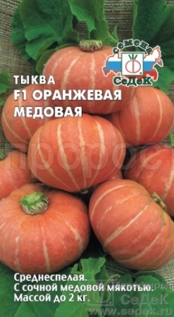 Седек Тыква крупноплодная Оранжевая медовая F1 1г