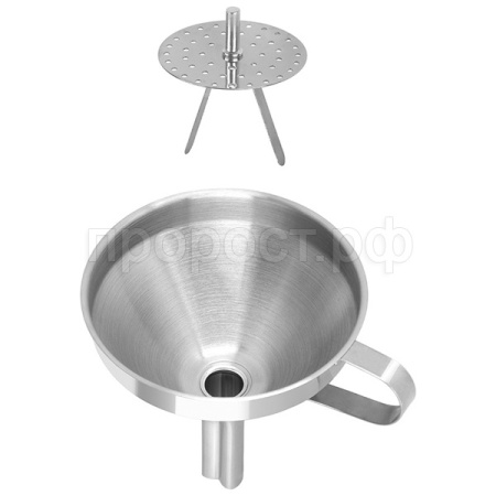 Воронка из нерж. стали Domestico D10,5см с фильтром 108959 /48шт/Mallony Воронка из нерж. стали Domestico D10,5см с фильтром 108959 /48шт/Mallony