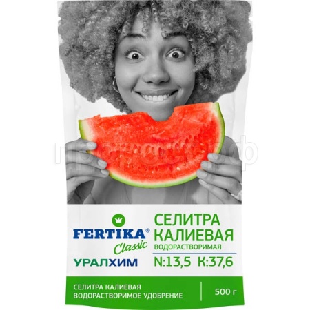 Фертика Калиевая селитра 500гр дой-пак (NPK 13,7:0:37,6) 16шт