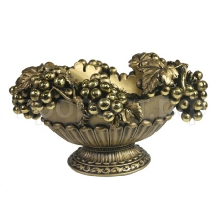 Ваза с виноградом подставка под бутылку (золото) L27W18.5H14 см 713394/I048