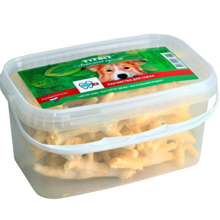 Лакомство для собак Лапки куриные банка 3,3л/ 019993/